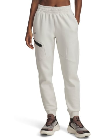 Under Armour Sweat Pant "Unstoppable Fleece Jogger" in Weiß