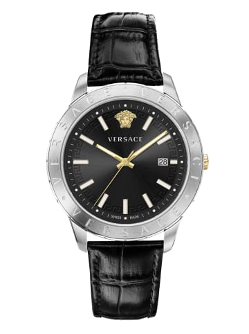 Versace Analoguhr für Herren in Schwarz