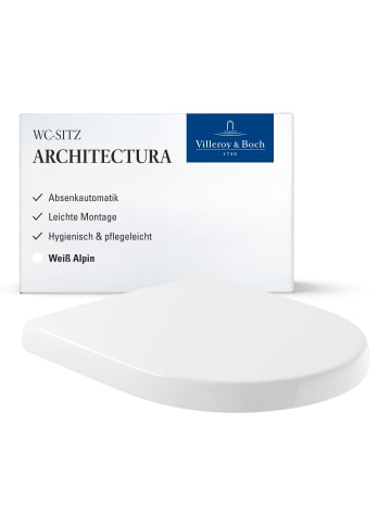 Villeroy & Boch WC-Sitz Architectura 445 x 374 x 59 mm in weiß