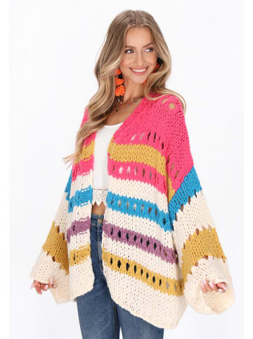 IZIA Cardigan in offwhite multicolor