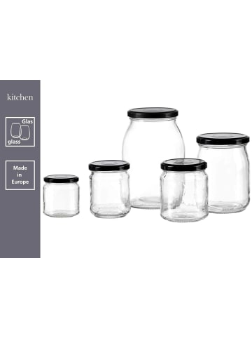 Ritzenhoff & Breker 6er Set Einmachgläser Kitchen Love 1 l in transparent