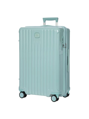 BRIC`s Positano - 4-Rollen-Trolley M 69 cm erw. (emerald green) in light blue