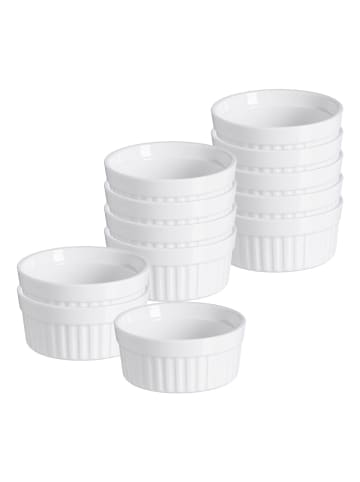 Ritzenhoff & Breker 12er Set Auflaufformen Bianco ø 11 cm in weiß