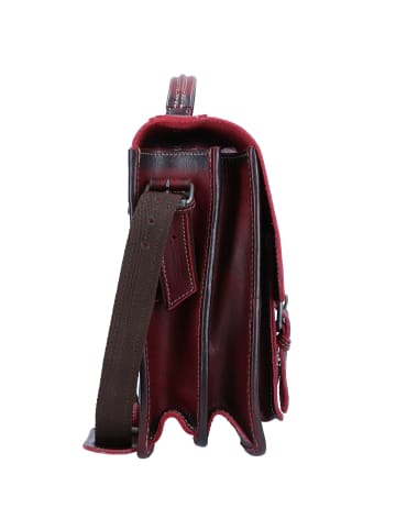 Greenburry Aktentasche Leder 39 cm red