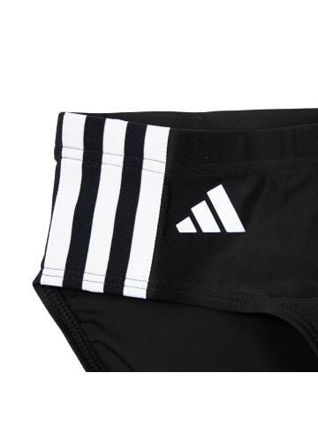 adidas 3-Streifen Badeslip in Schwarz