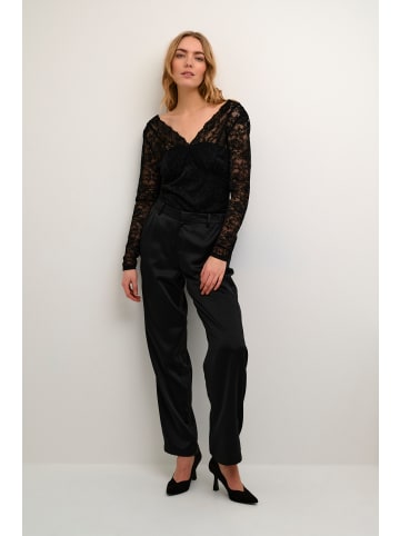 Cream Langarm-Bluse CRGlaze Feminine in Pitch Black