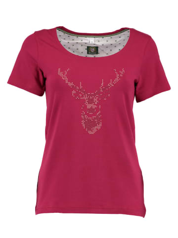 OS-Trachten T-Shirt Uginoy in weinrot