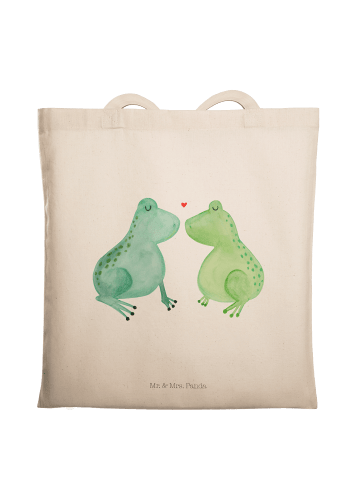 Mr. & Mrs. Panda Tragetasche Frosch Liebe ohne Spruch in Creme