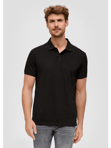 s.Oliver Polo-Shirt kurzarm in Schwarz