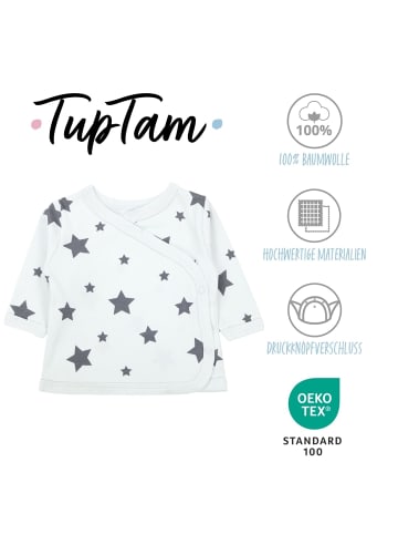 TupTam Baby Jungen Langarm Wickelshirt 5er Set in dunkelblau