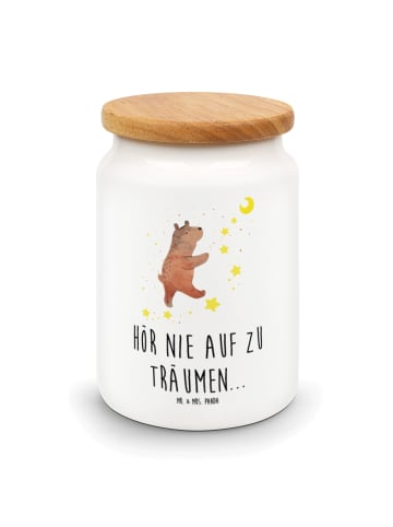 Mr. & Mrs. Panda Vorratsdose Bär Träume mit Spruch in Weiß