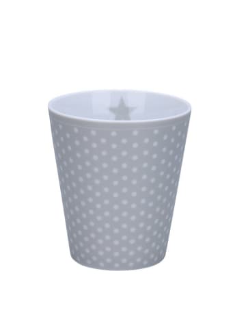 Krasilnikoff Happy Mug Micro Dots Becher in grau