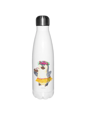 Mr. & Mrs. Panda Thermoskanne Pinguin Kokosnuss ohne Spruch in Weiß