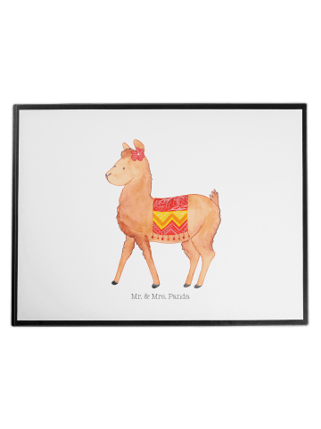 Mr. & Mrs. Panda schreibtischunterlage Alpaka Stolz ohne Spruch in Weiß