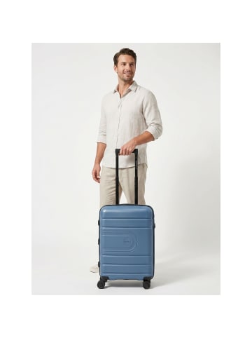 Redolz Essentials 11 4 Rollen Kabinentrolley 55 cm mit Dehnfalte cool blue