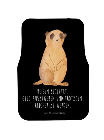 Mr. & Mrs. Panda Automatte Erdmännchen mit Spruch in Schwarz