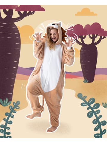 Corimori Onesie Kostüm "Löwe" in Braun