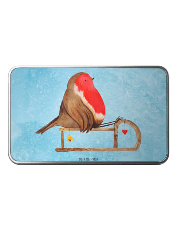 Mr. & Mrs. Panda Dose Rotkehlchen Schlitten ohne Spruch in Eisblau