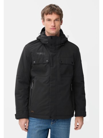 Camel Active teXXXactive© Funktionsjacke mit abnehmbarer Kapuze in Schwarz