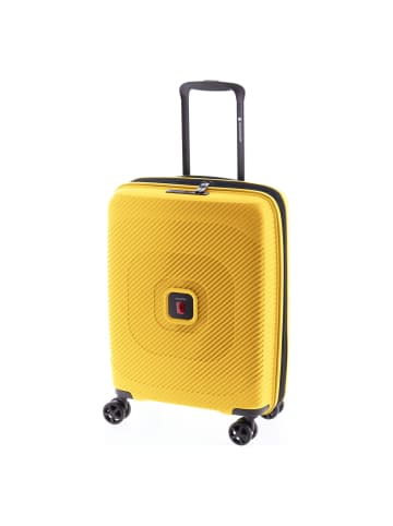 Gladiator 2800 4 Rollen Kabinentrolley 55 cm mit Dehnfalte in yellow