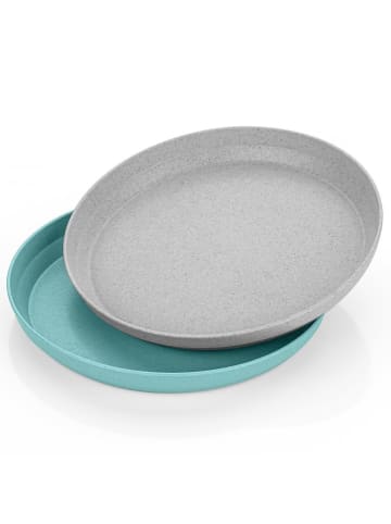 Reer Growing Teller 2er Set blau / grau in Blau ab 6 Monate