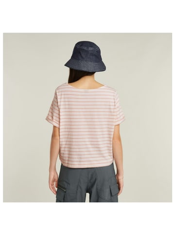 G-Star Raw T-Shirt in lt chalk-liquid pink stripe