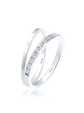 Elli DIAMONDS  Ring 925 Sterling Silber Ring Set in Silber