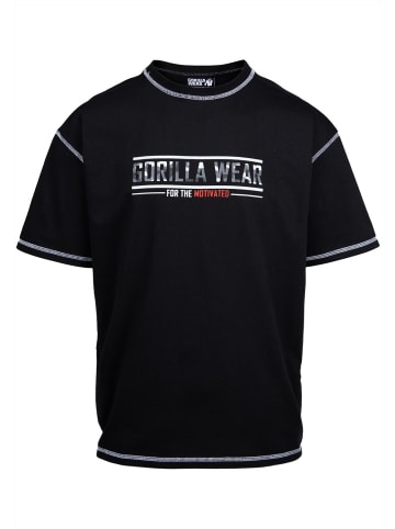Gorilla Wear T-Shirt in Übergröße - Saginaw - Schwarz