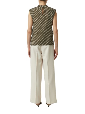 comma Blusentop in khaki ecru