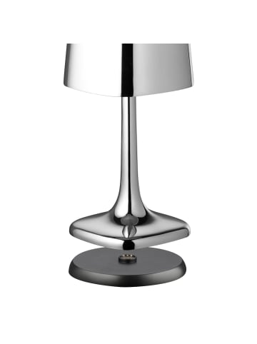 APS Tischleuchte -SOHO- 10,5 x 10,5 cm, H: 21,5 cm, glossy chrome
