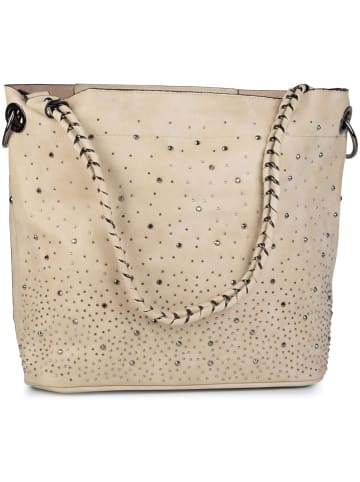 styleBREAKER Handtaschen Set in Creme-Beige