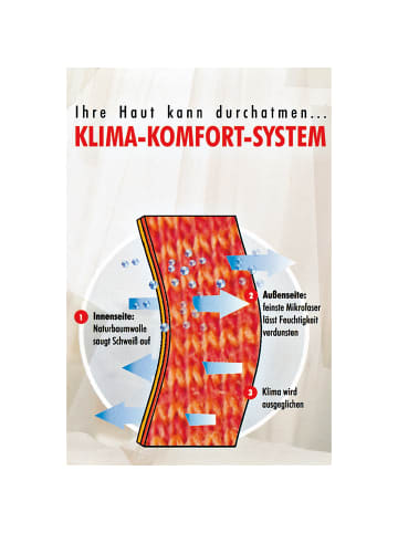 hajo Single-Jersey Nachthemd in dunkelblau meliert