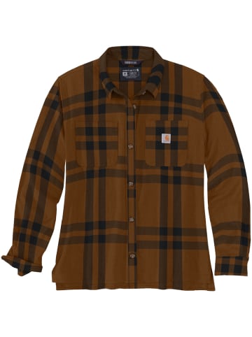 CARHARTT  Langarmshirt Flannel in braun