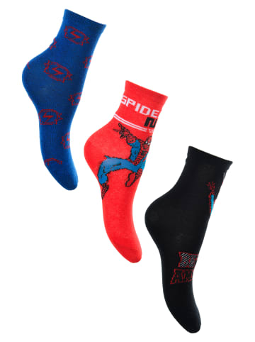 Spiderman 3er-Set: Socken Strümpfe in Mehrfarbig