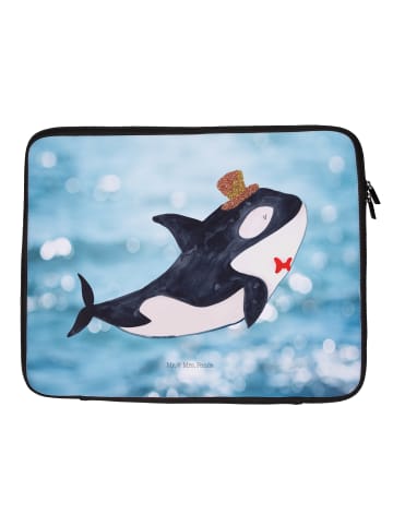 Mr. & Mrs. Panda Notebook Tasche Orca Zylinder ohne Spruch in Oceanblue