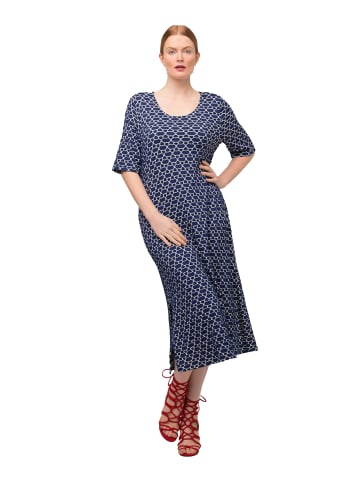 Ulla Popken Jerseykleid in tiefblau