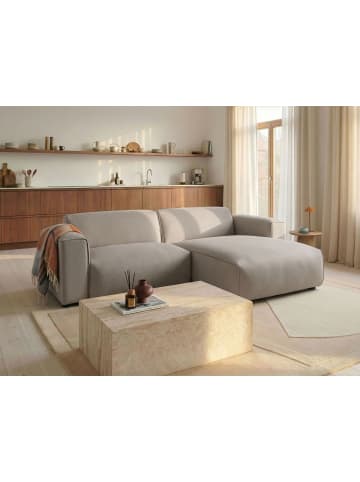Beliani Ecksofa FAABORG in Beige/Schwarz - (W) 250 x (H) 73 x (L) 162 cm