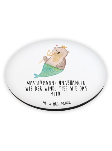 Mr. & Mrs. Panda Magnet Wassermann Astrologie mit Spruch in Weiß