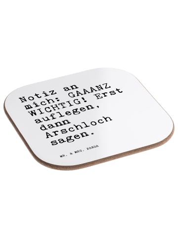 Mr. & Mrs. Panda gläseruntersetzer Notiz an mich: GAAANZ... mit ... in Weiß