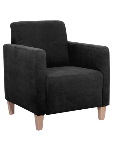 others SESSEL Karol Bezug Veloursstoff Buche natur / schwarz