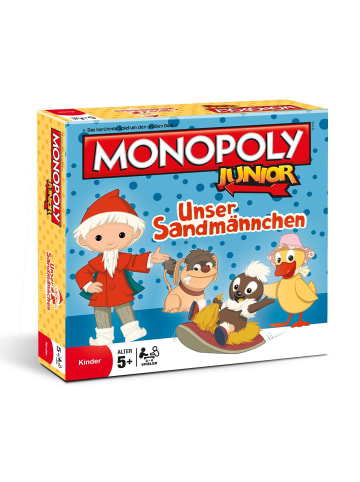 Winning Moves Monopoly Junior - Unser Sandmännchen Brettspiel Gesellschaftsspiel in bunt