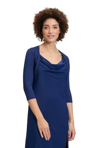 Vera Mont Bolero-Jacke figurbetont in Festival Blue