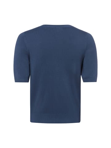 Marie Lund Kurzarm-Strickjacke in indigo - 0004