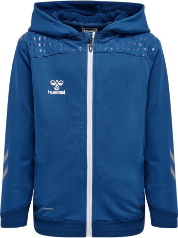 Hummel Hoodie Hmllead Zip Poly Hoodie Kids in TRUE BLUE