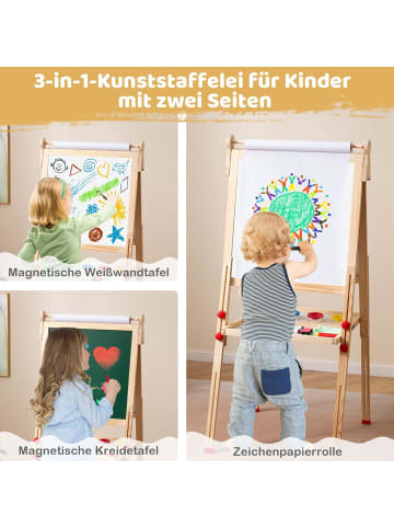 COSTWAY 3 in 1 Kindertafel 3-14 Jahre in Bunt