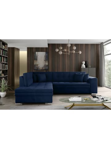 MF Design Piri Recamiere Links in Navyblau -  (L) 260 x (B) 260 x (H) 78 cm