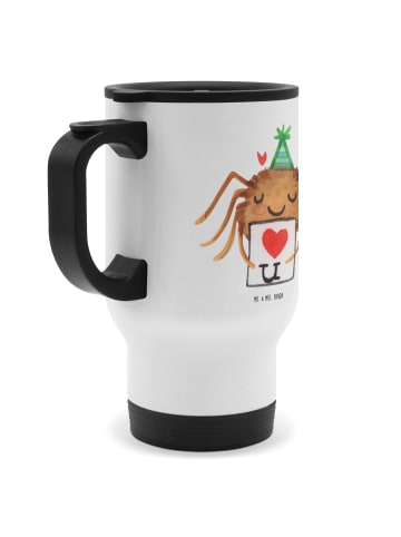 Mr. & Mrs. Panda Kaffeebecher Spinne Agathe Brief ohne Spruch in Weiß