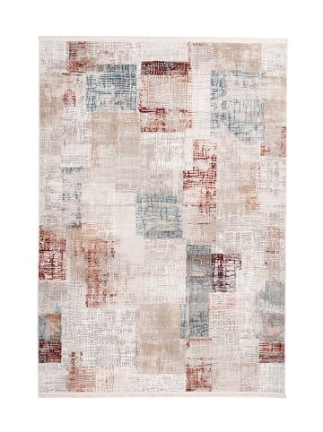 Kayoom Vintage Teppich Akropolis 425 in grau - lachsrosa - rechteckig
