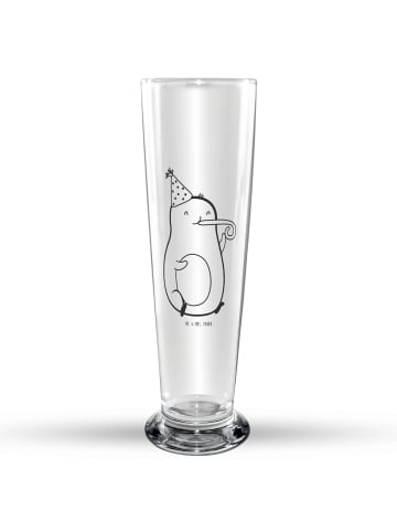 Mr. & Mrs. Panda Bierglas Avocado Feier ohne Spruch in Transparent