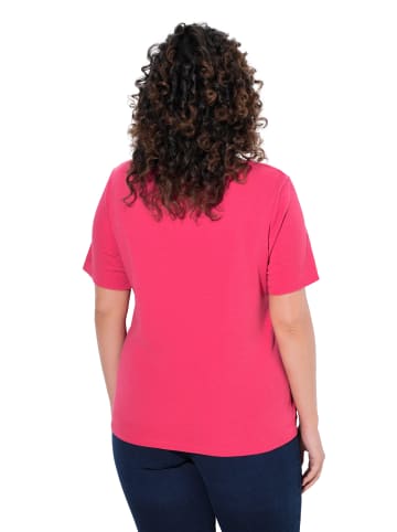 Ulla Popken Shirt in dunkel rosa